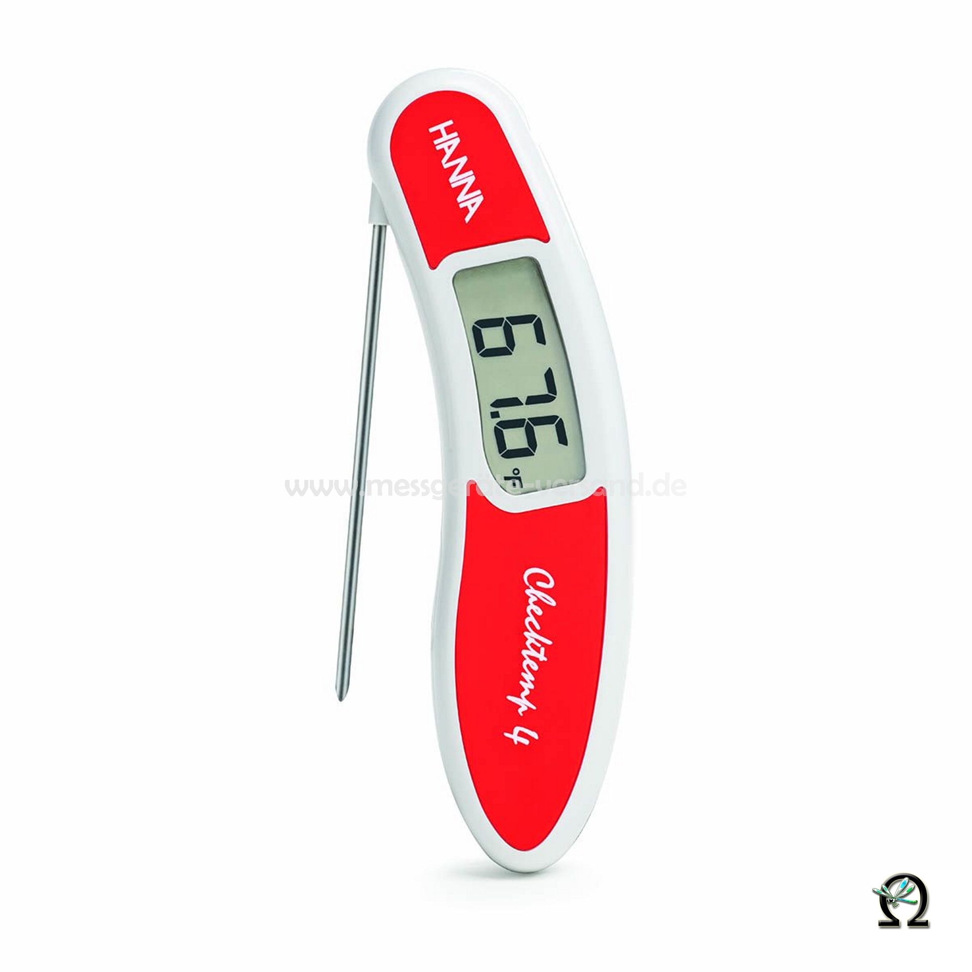 Hanna Pocket Thermometer Checktemp® 4 rot, für rohes Fleisch